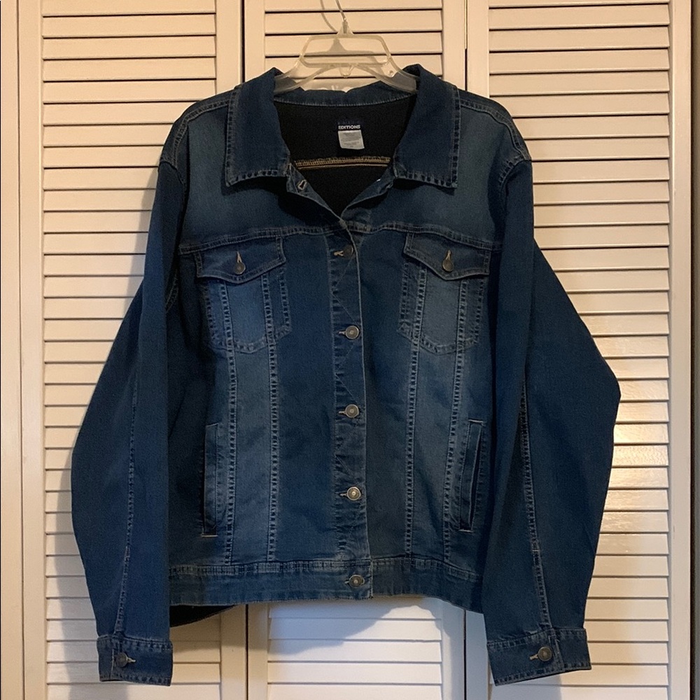 Basic Editions Blue Jean Jacket Timeless Denim St… - image 1